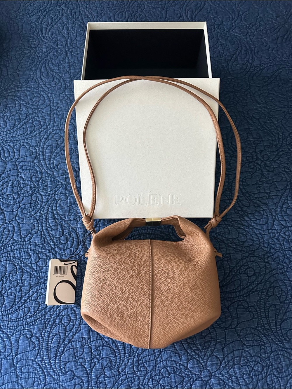 NWT! Authentic! Polene Béri EDITION TEXTURED CAMEL - Retail $490! - Picture 9 of 13